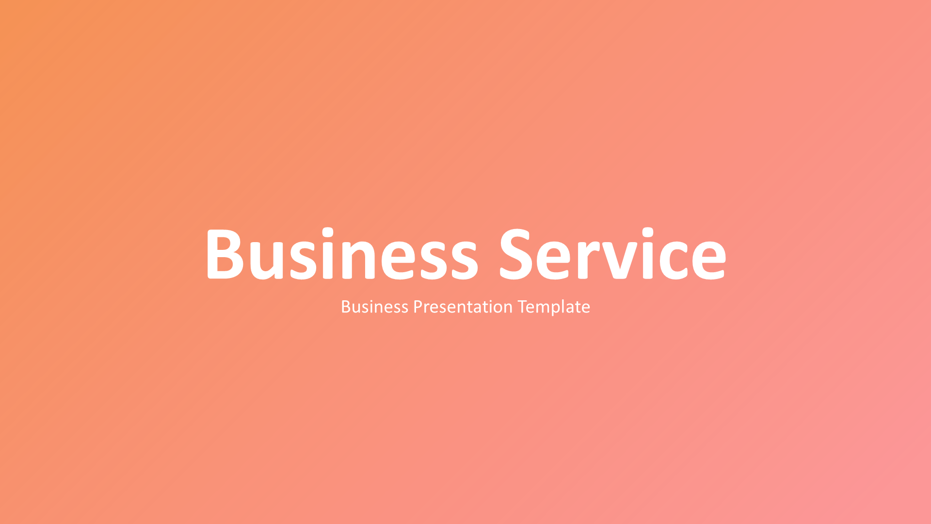 Service Business - Light (no Image) slide 1